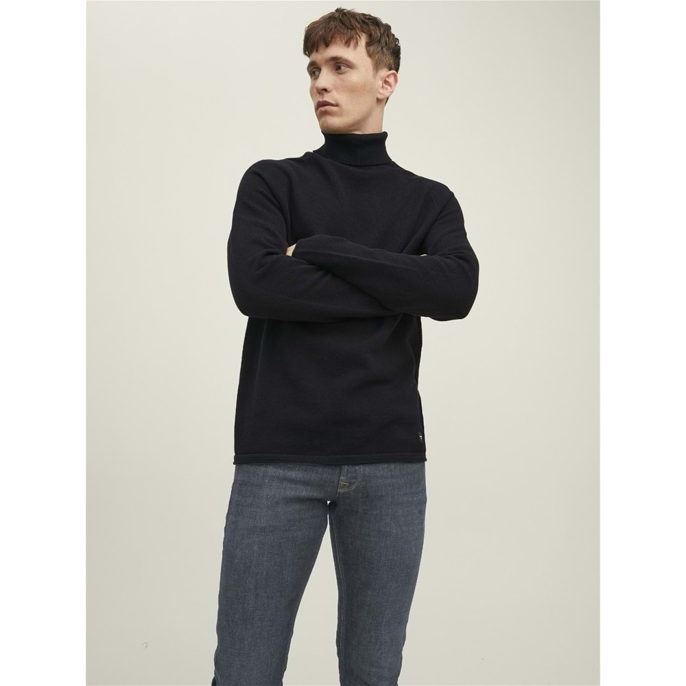 Erkek Boğazlı Kazak JJEHILL KNIT ROLL NECK NOOS